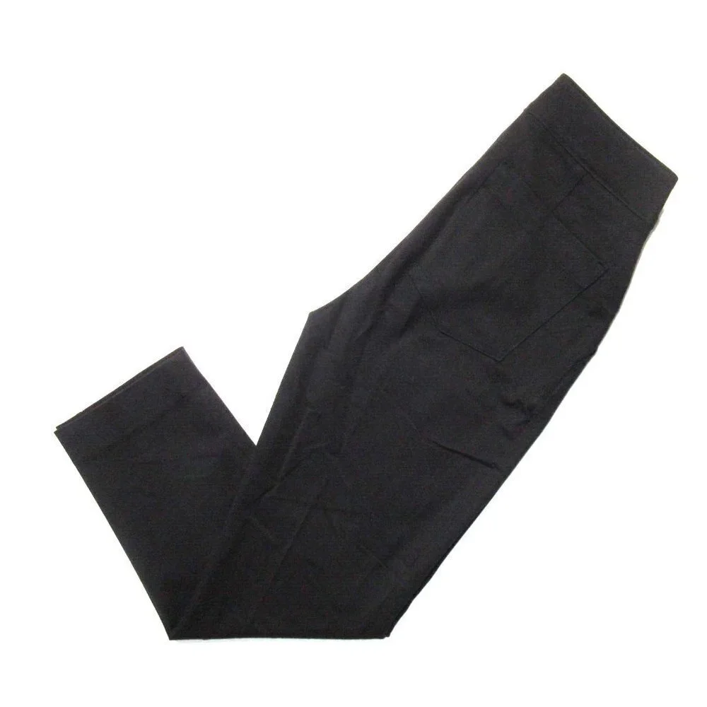 NWT SPANX 20365Q Polished Ankle Slim in Black Pull-on Shaping Crop Pants S